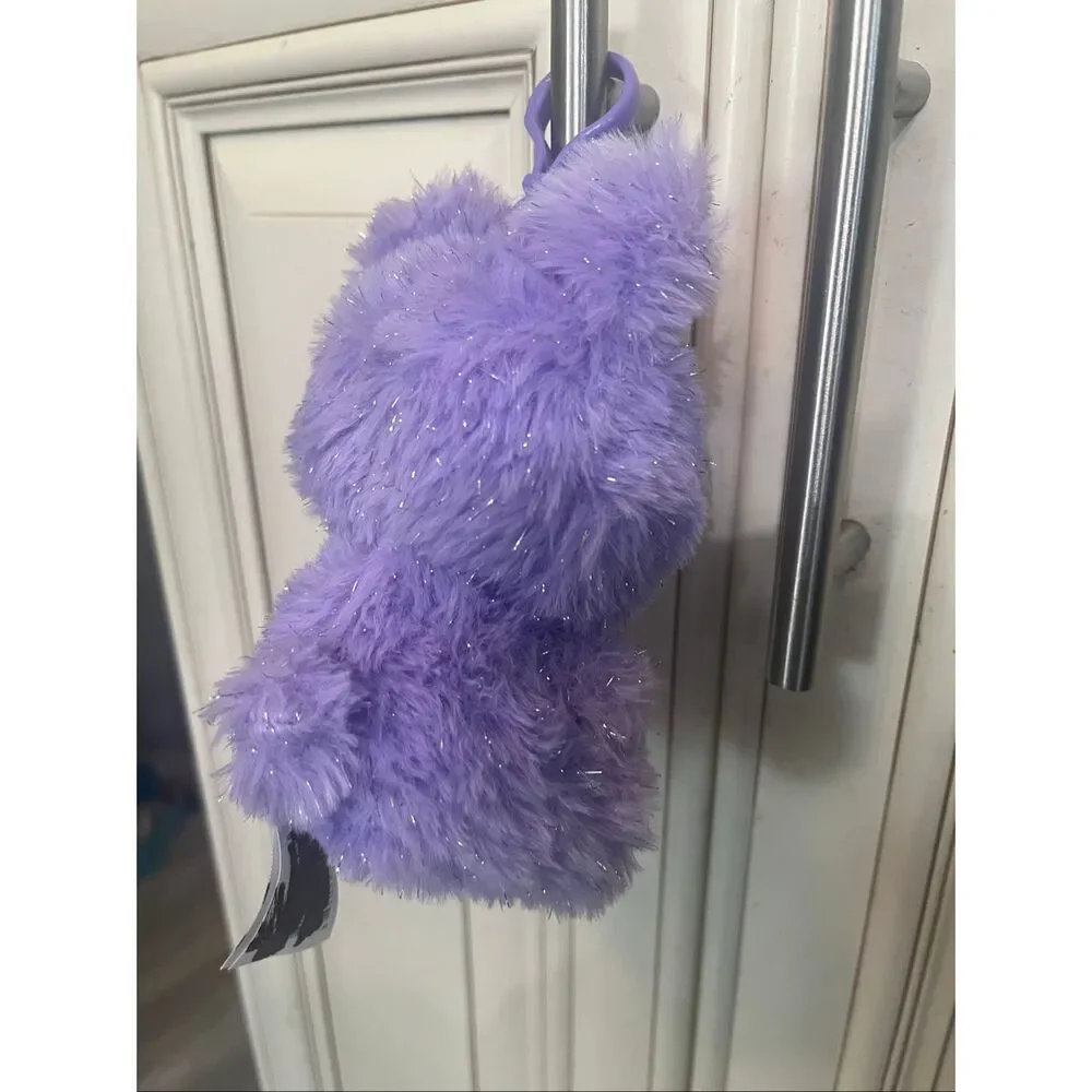 LaBabies Sparkle Fifi Labubu Monsters Clip On Plush Stuffed Toy Purple Tan NWOT